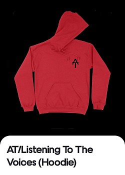 AT/Listening To The Voices Hoodie (Front)