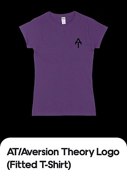AT/Aversion Theory Logo Fitted T-Shirt (Front)