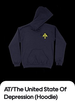 AT/The United State Of Depression Hoodie (Front)